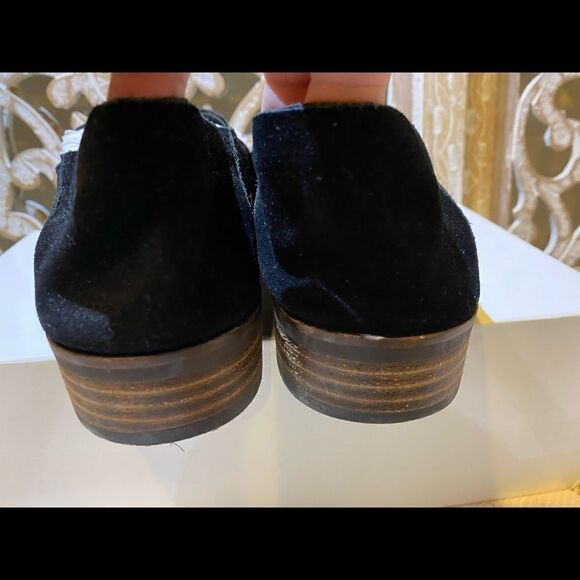 Lucky brand soft comfortable ebony onyx black suede lounge loafers 8.5 boho - Picture 5 of 8